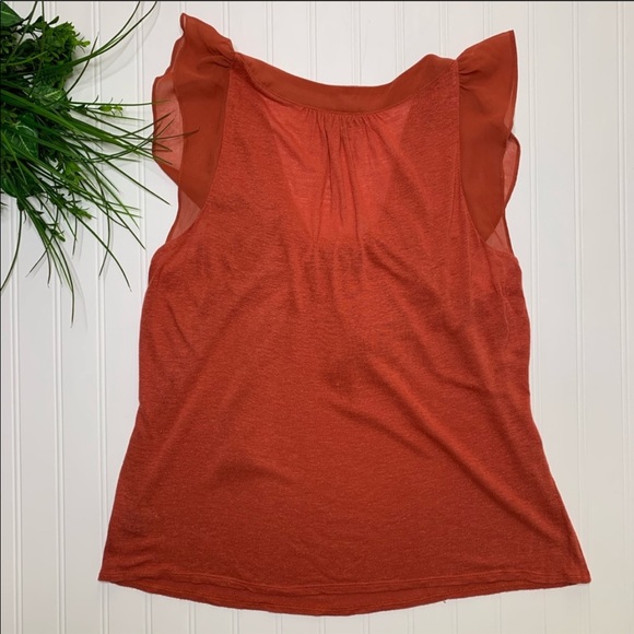 Anthropologie—Deletta—Dark Orange Top - Picture 10 of 16